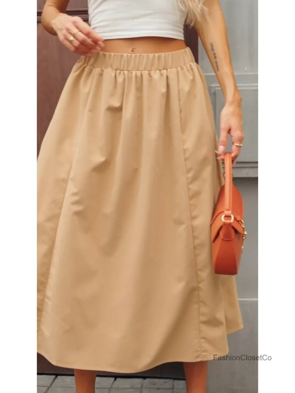 Women's 2 Piece Skirt Set 3/4 Sleeve Knit Cardigan Elastic Waist Midi Skirt